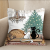 Retro Cushion Covers with the Black Cat