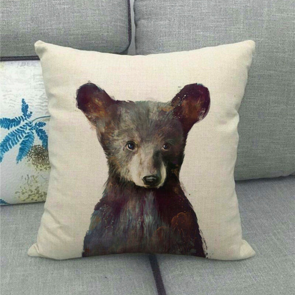 Baby Animal Watercolor Pillow Covers