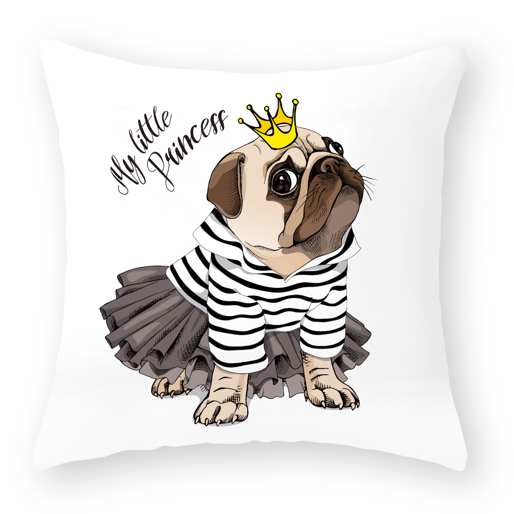 Pug Cushion Cover