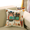 Owl sofa cushion cover