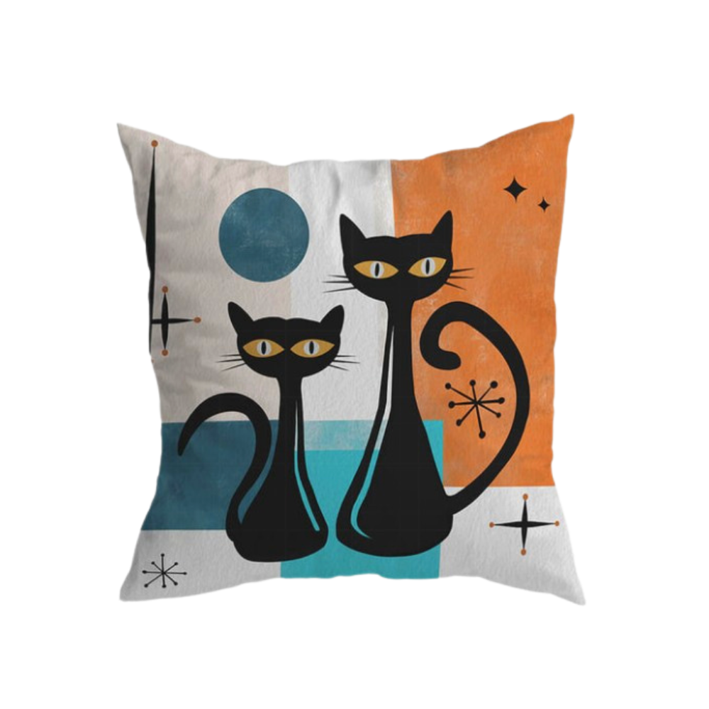 A Blast to the Past Cat Cushion Covers