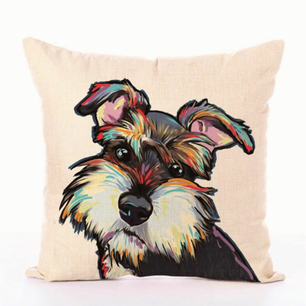 Art Dog Cushion Cover