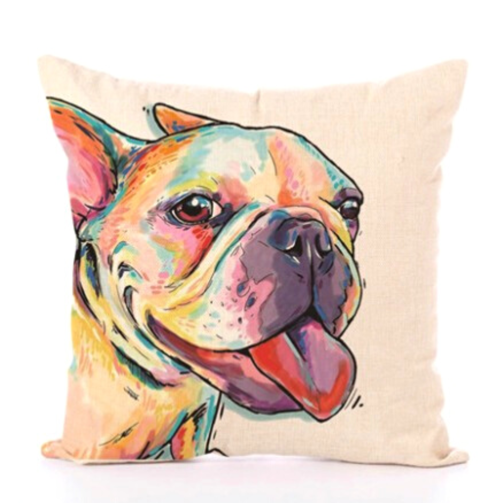 Art Dog Cushion Cover