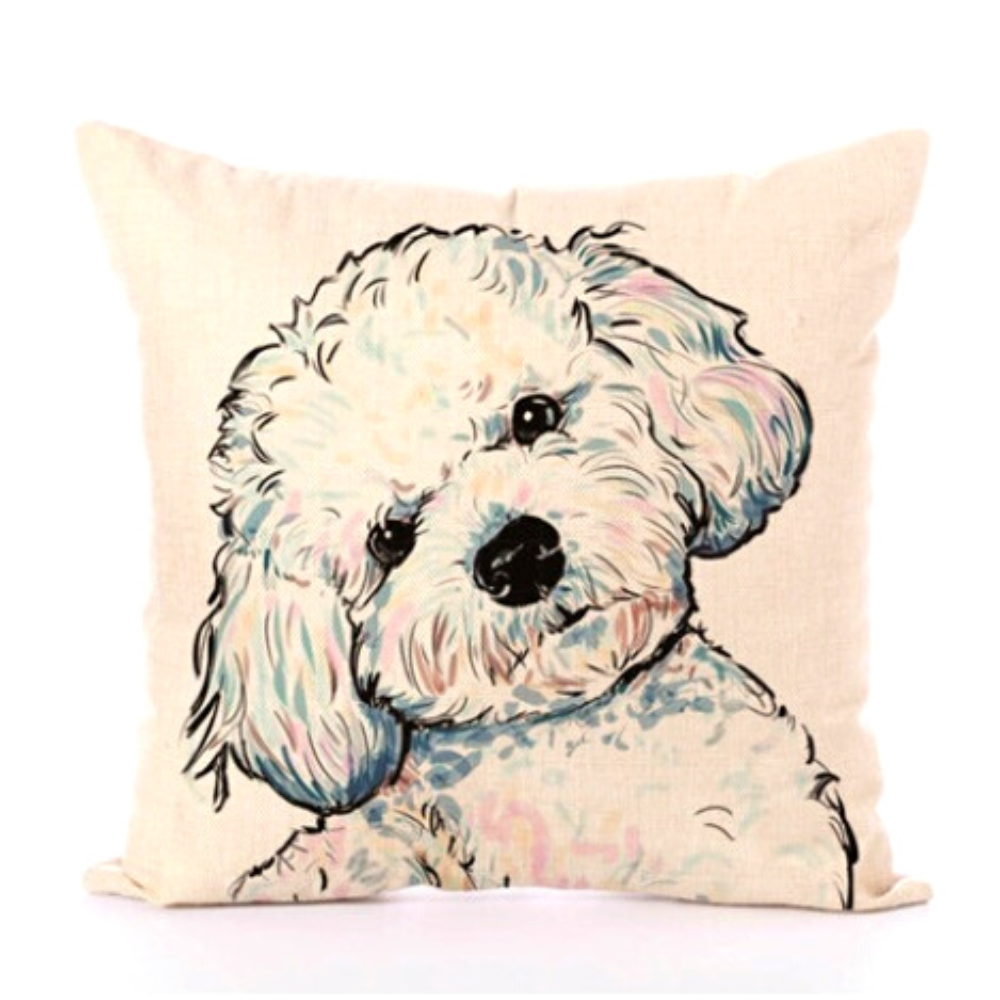 Art Dog Cushion Cover