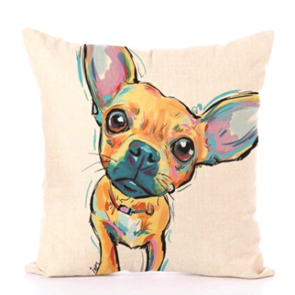 Art Dog Cushion Cover