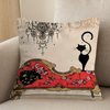 Retro Cushion Covers with the Black Cat