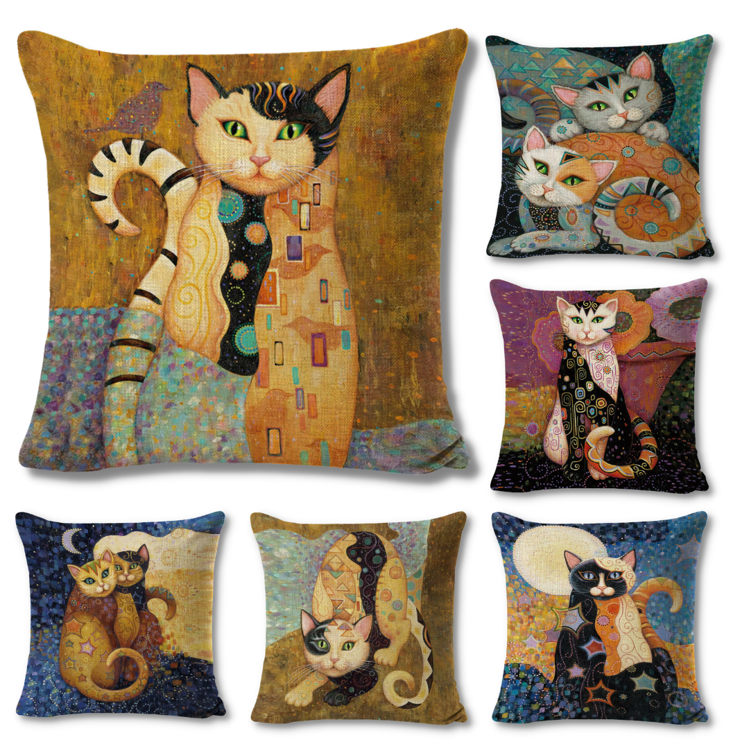 Cat Cushion Covers by Marjorie Sarnat®