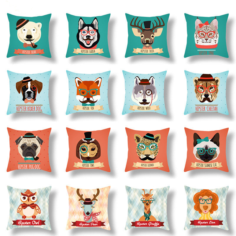 Animal Creative Printed Cushion Cover