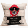 Dope Dog Motorcycling Cushion Cover