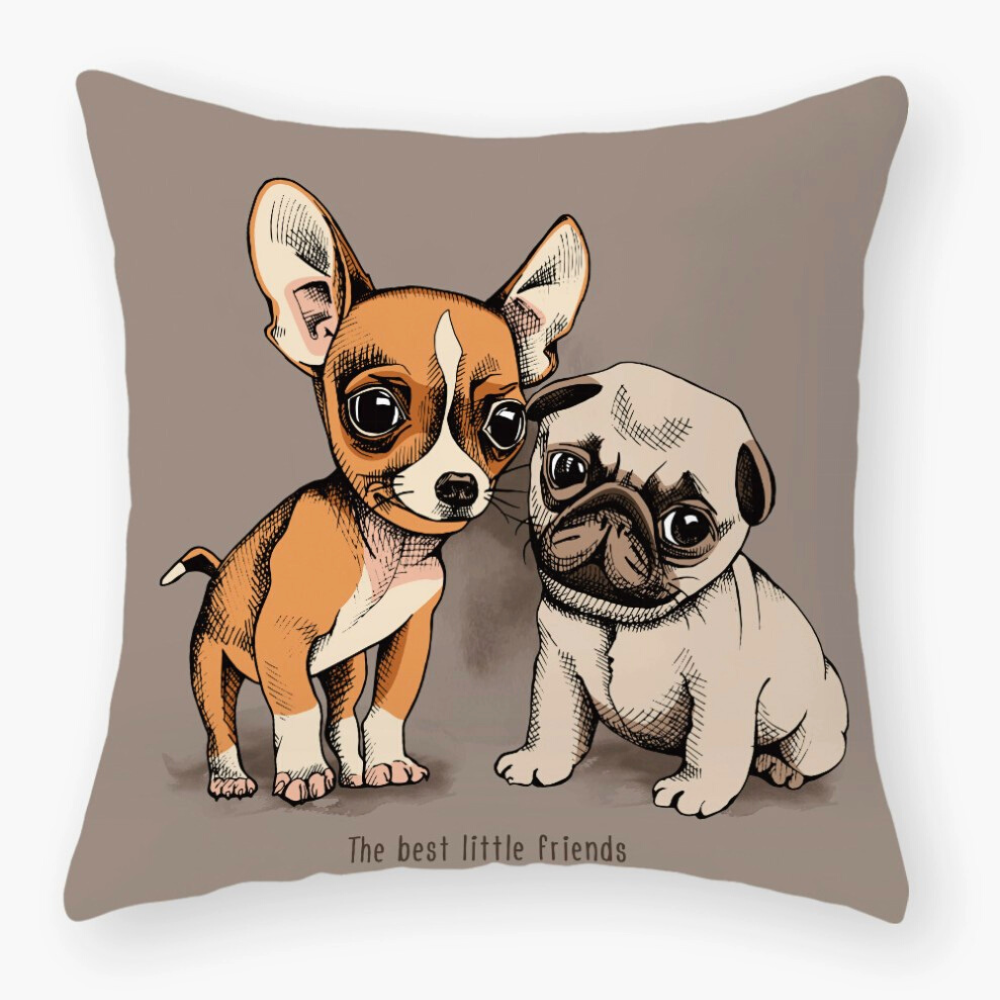 Decorative Pug Cushion Covers