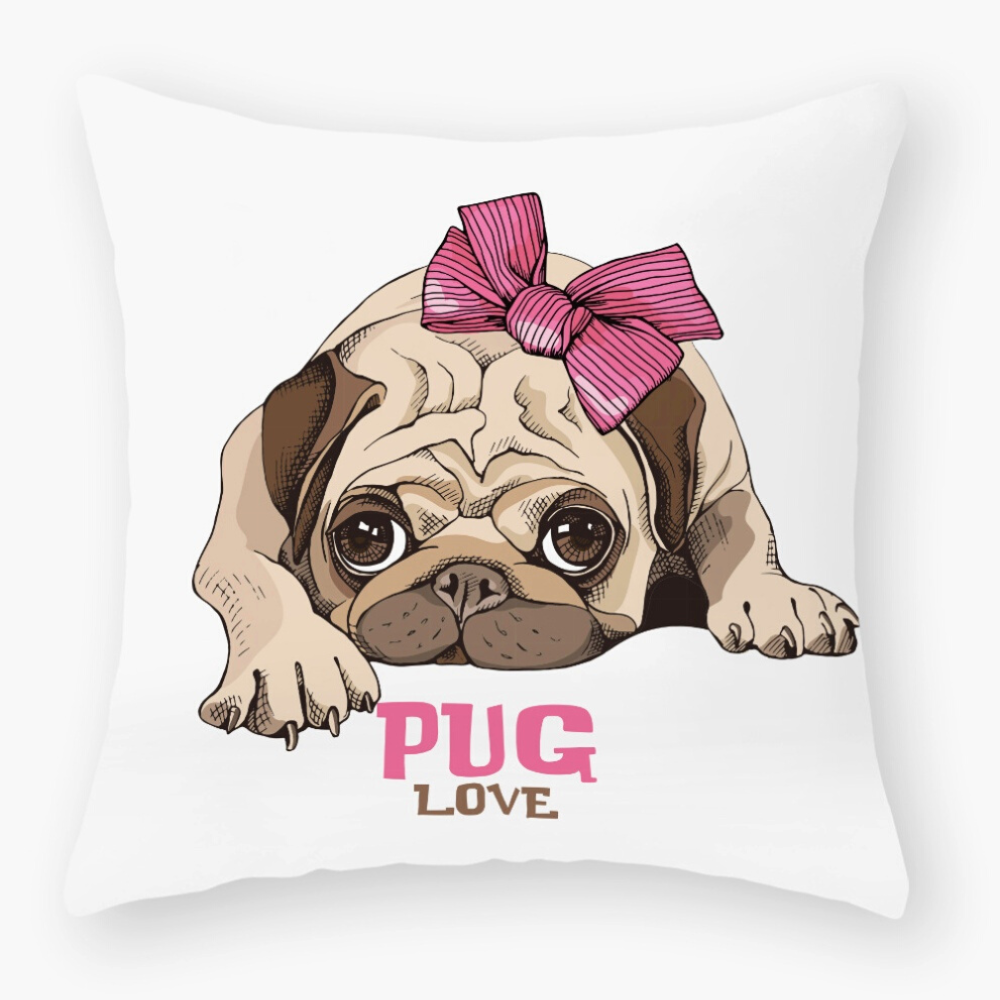 Decorative Pug Cushion Covers