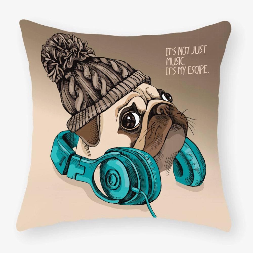 Decorative Pug Cushion Covers