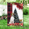 English Pointer Flag Sitting In Front Of The Christmas Tree