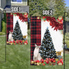 Balinese Javanese Cat Flag Sitting In Front Of The Christmas Tree