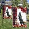 American Bully Flag Sitting In Front Of The Christmas Tree