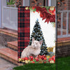 European Burmese Cat Flag Sitting In Front Of The Christmas Tree