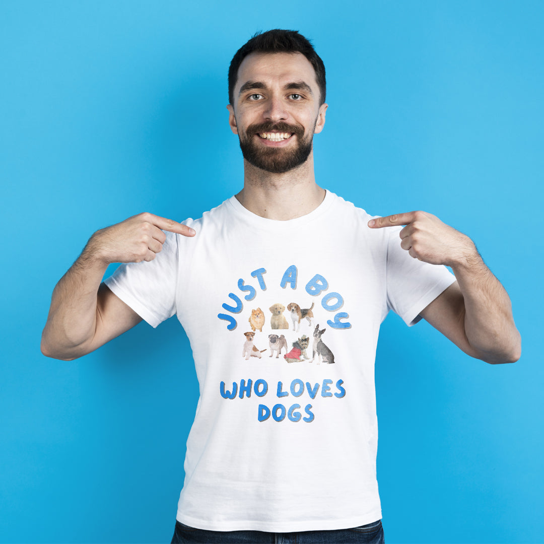 T-Shirt - Just A Boy Who Loves Dogs
