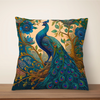 Classic Oil Painting Peacock Cushion Cover