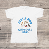 T-Shirt - Just A Boy Who Loves Dogs